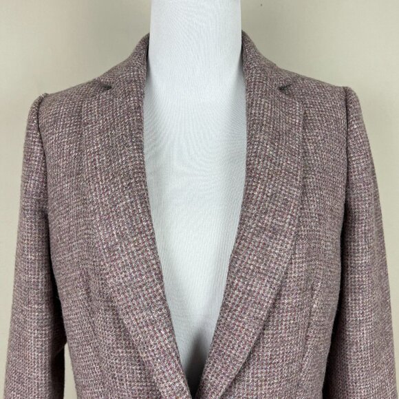 J Crew Parke Blazer Jacket Womens 4 English Birdseye Twill Wool Academia Preppy - Picture 3 of 15